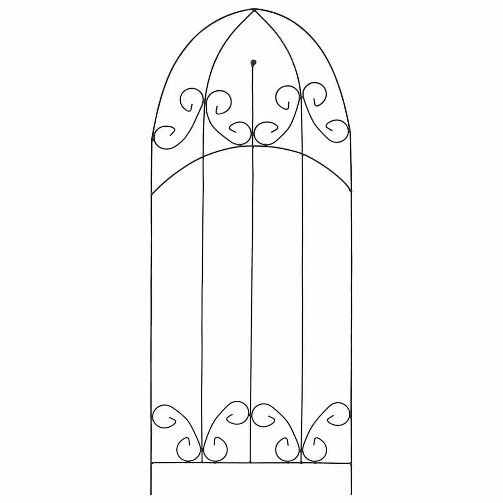 Plant Climbing Rack Black Garden Trellis Arched Roof Stand Flowers Growing