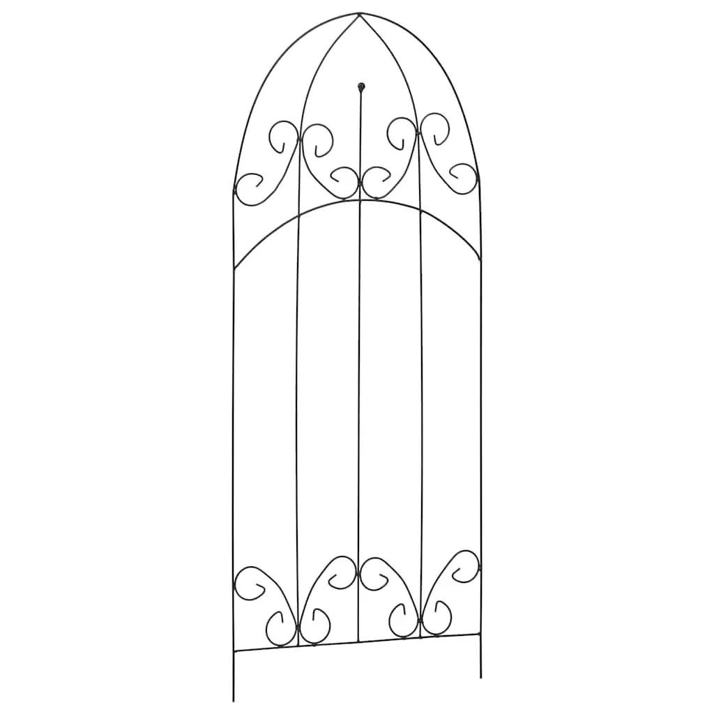 Plant Climbing Rack Black Garden Trellis Arched Roof Stand Flowers Growing