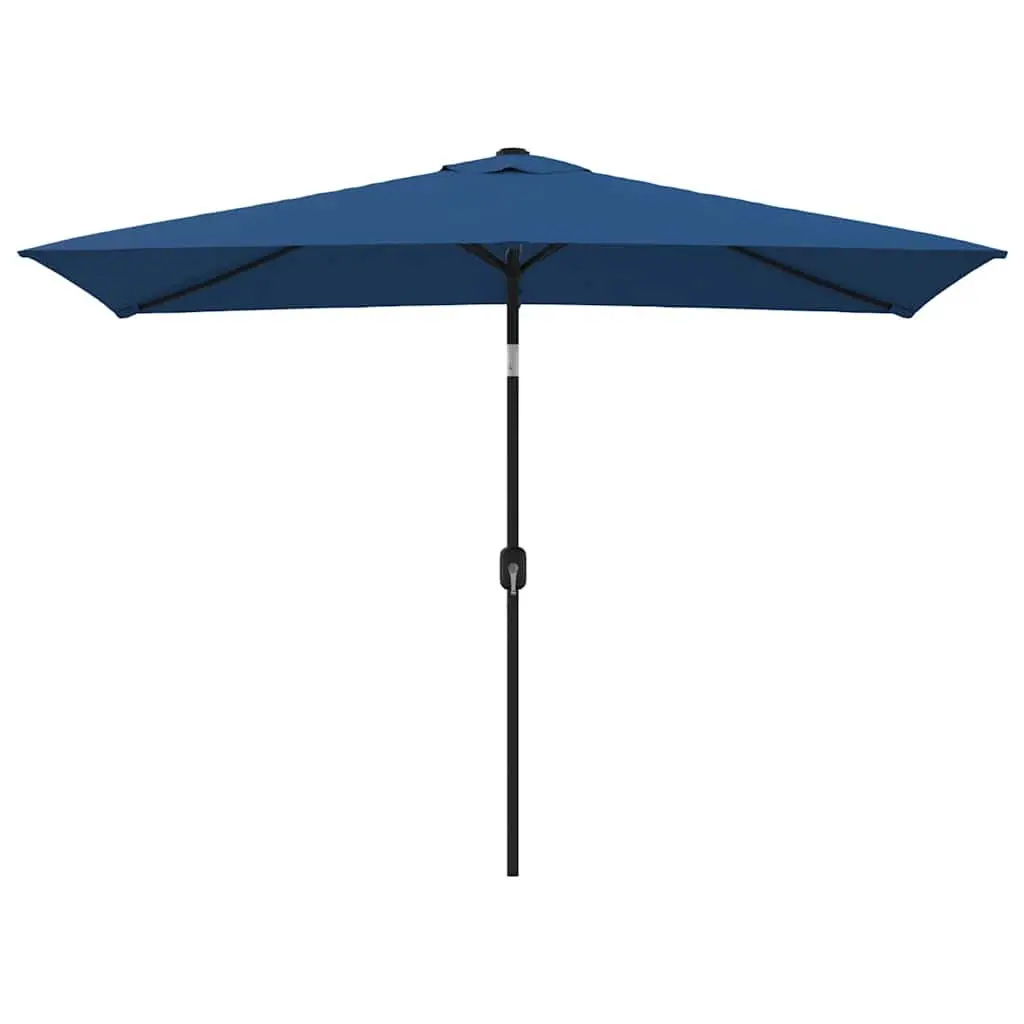 Garden Parasol Outdoor Umbrella 300x200cm UV Protection Shade Blue