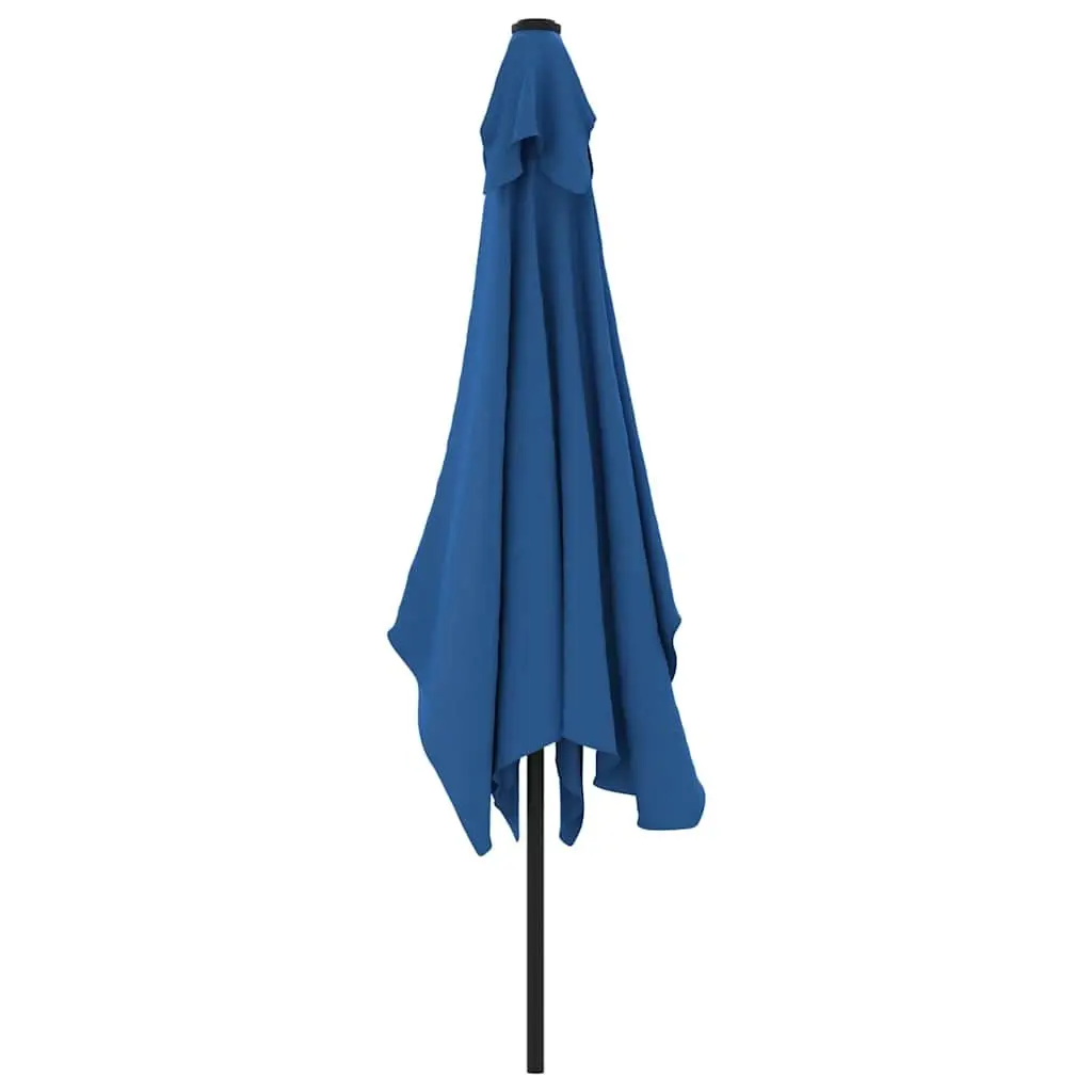 Garden Parasol Outdoor Umbrella 300x200cm UV Protection Shade Blue