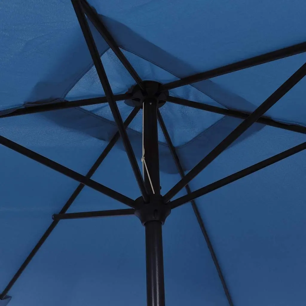 Garden Parasol Outdoor Umbrella 300x200cm UV Protection Shade Blue