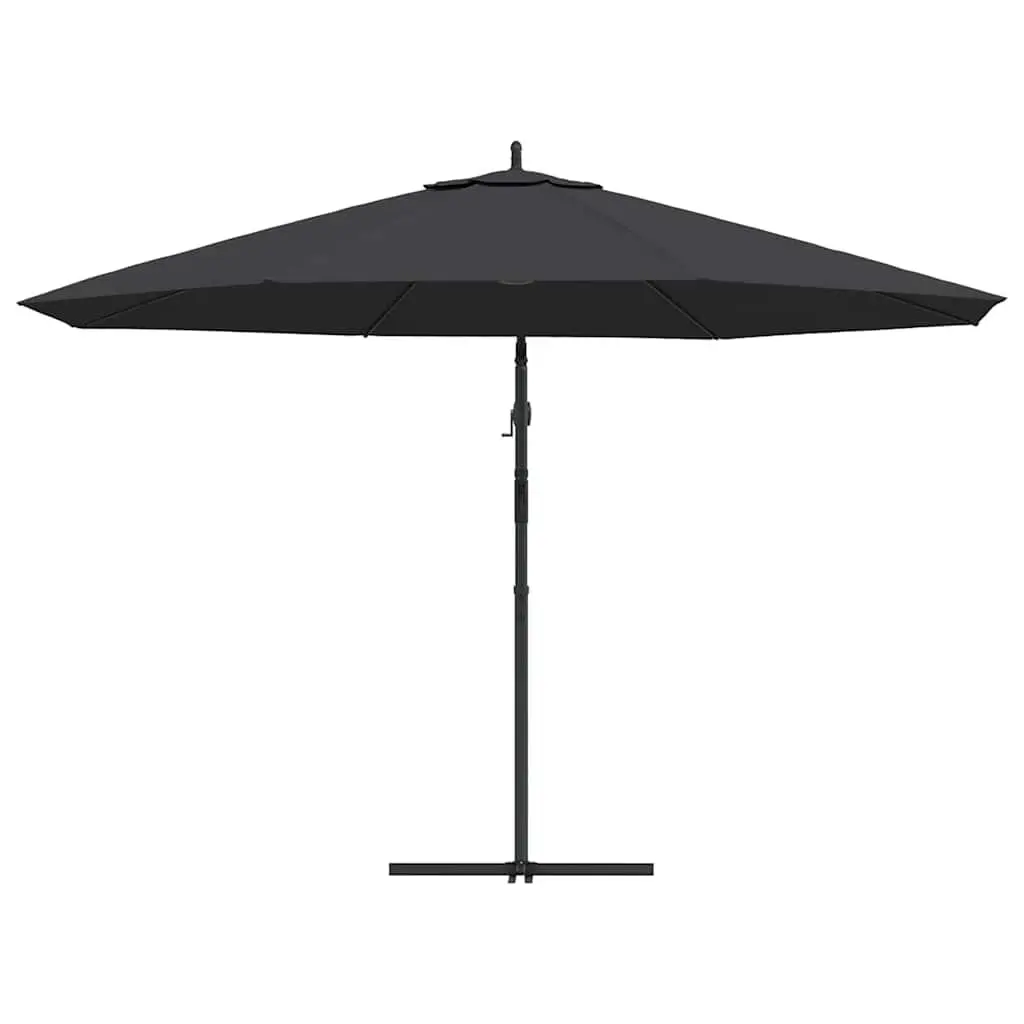 Cantilever Garden Parasol Aluminium 350cm Black