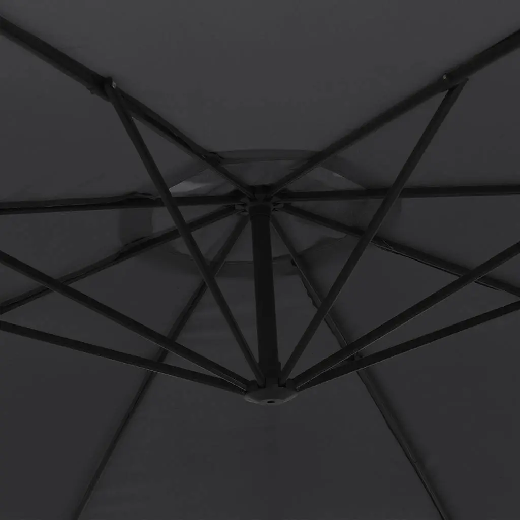 Cantilever Garden Parasol Aluminium 350cm Black