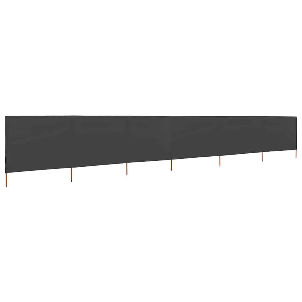 Folding Wind Screen Non-Woven Fabric Outdoor Garden Shelter Anthracite 800cm x 160cm