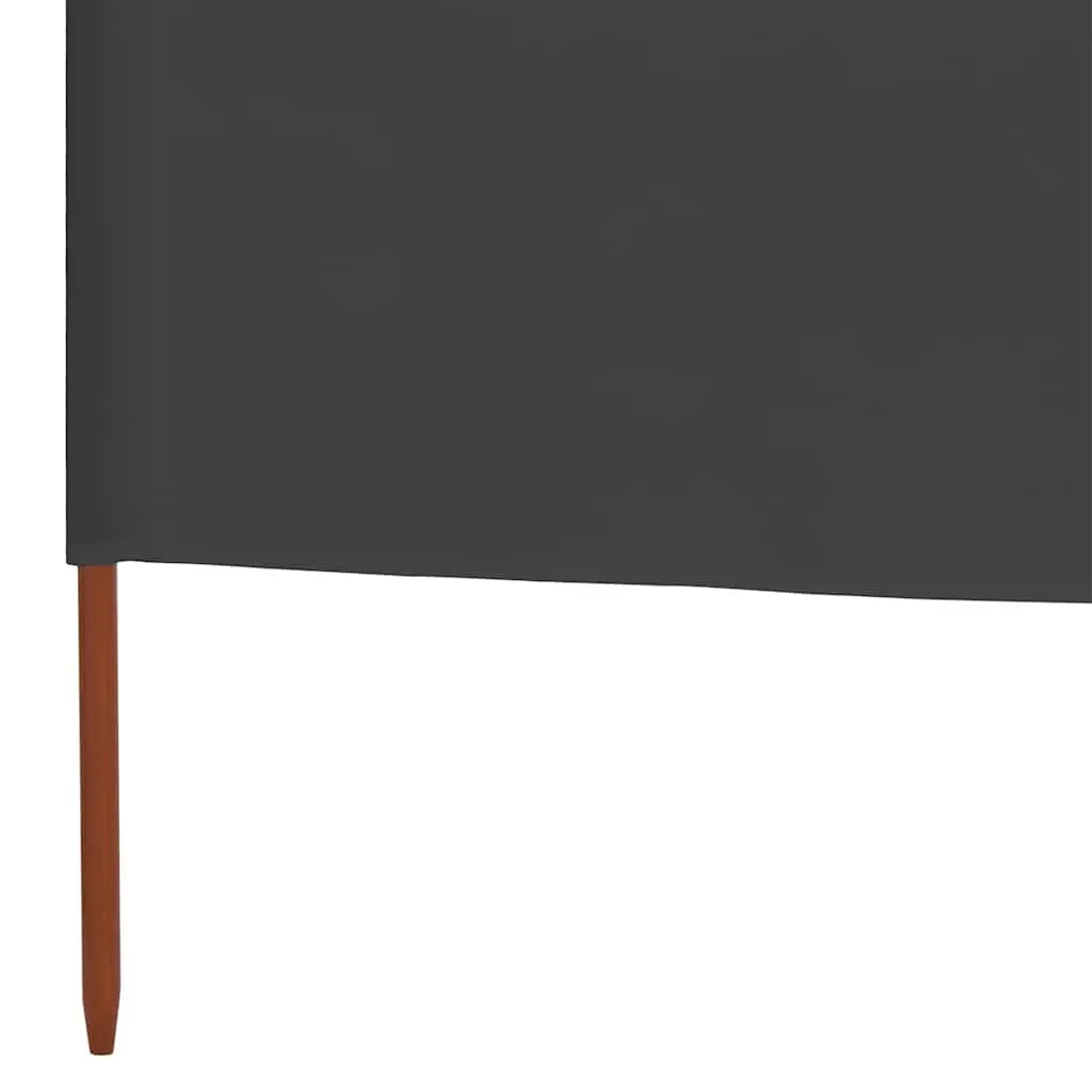 Folding Wind Screen Non-Woven Fabric Outdoor Garden Shelter Anthracite 800cm x 160cm
