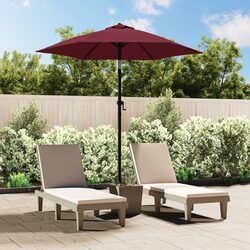 Red Burgundy Parasol: Perfect for Patios and Gardens