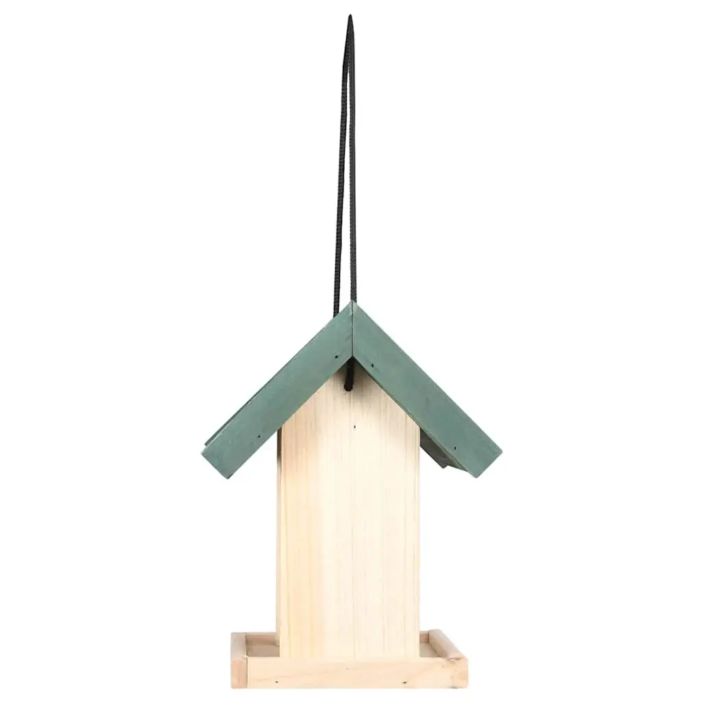 Wooden Bird Feeders Firwood Construction 4 Piece Beige Hanging Feeder House with Stand
