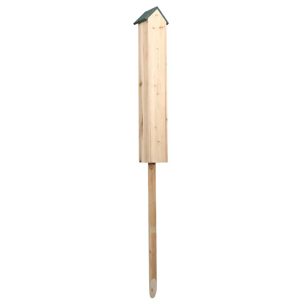 Insect Hotel Wooden Bug House Solid Firwood 15 x 11 x 150cm Brown