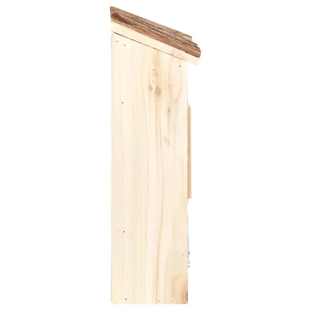 Insect Hotel Wooden Butterfly House Garden Wildlife Shelter Firwood Brown 30x10x30cm