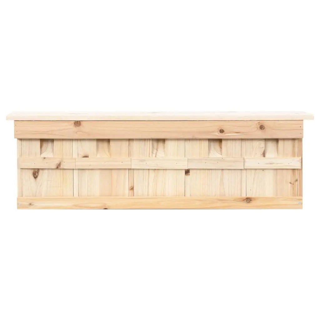 5 Room Wooden Birdhouse Brown Firwood Outdoor Nesting Box with Removable Doors