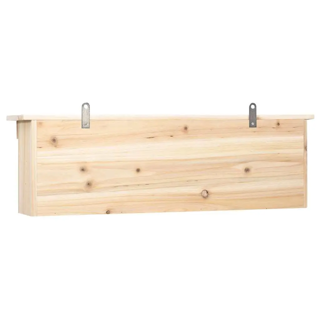 5 Room Wooden Birdhouse Brown Firwood Outdoor Nesting Box with Removable Doors