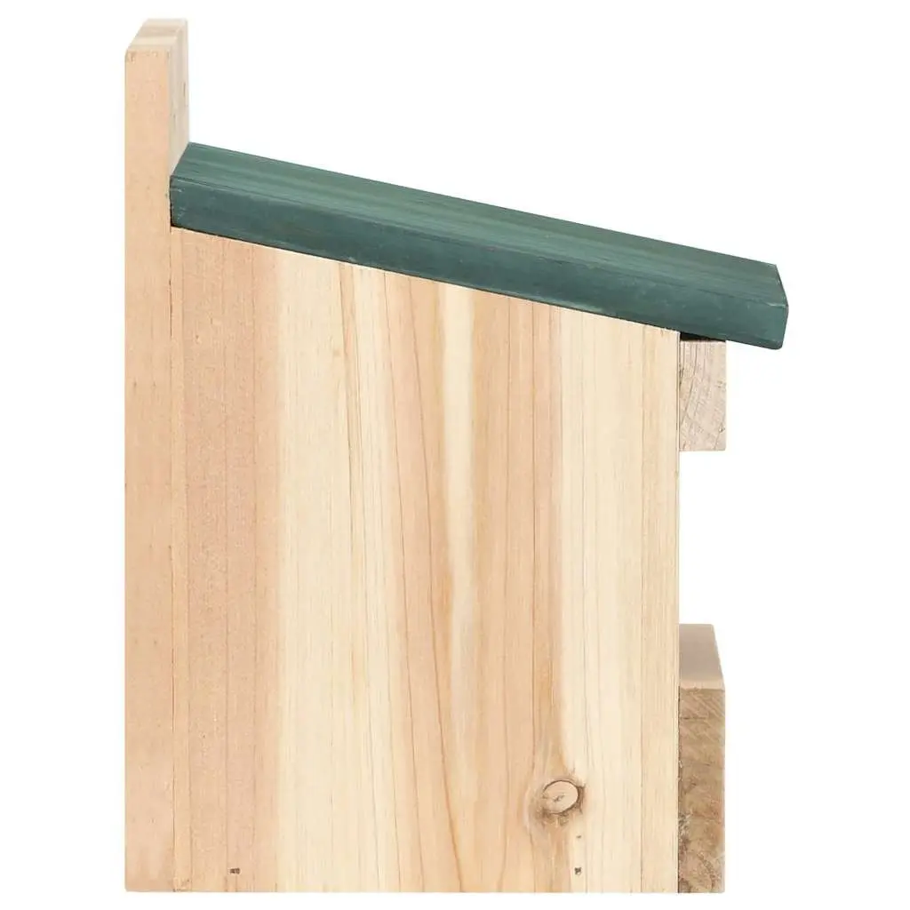 4-Piece Wooden Birdhouse Set for Gardens