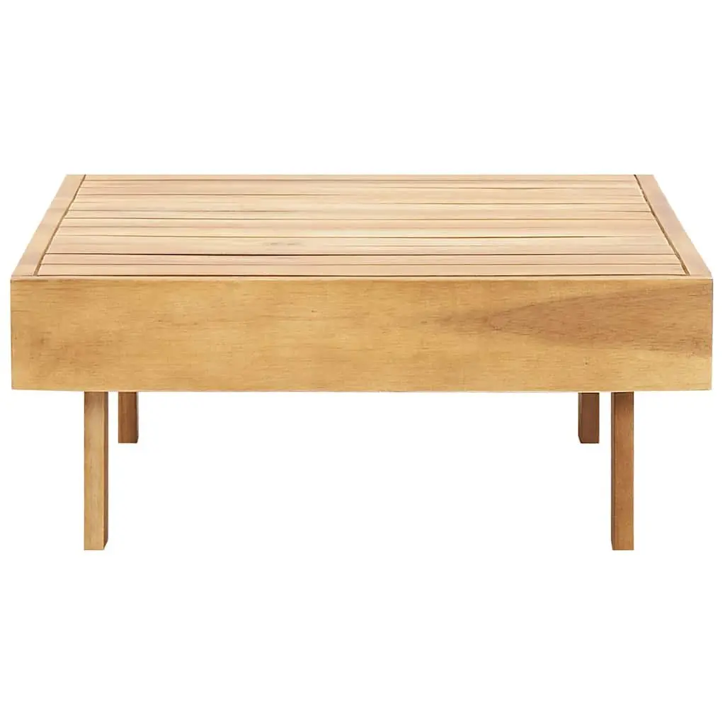 Coffee Table Solid Acacia Wood 100x60x25 cm Brown Teak Look Indoor Outdoor Furniture
