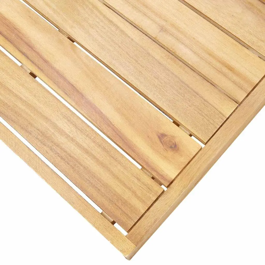 Coffee Table Solid Acacia Wood 100x60x25 cm Brown Teak Look Indoor Outdoor Furniture