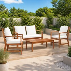 Versatile 4 Piece Garden Lounge Set for Relaxation