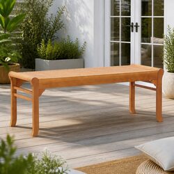 Practical Wooden Bench for Gardens and Patios