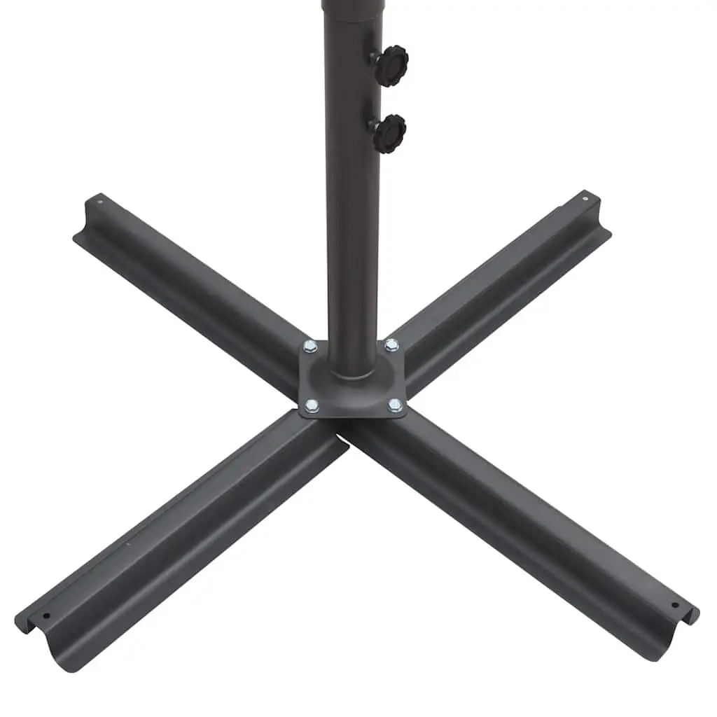 Double Parasol Outdoor Umbrella Polyester 250x250 cm Black
