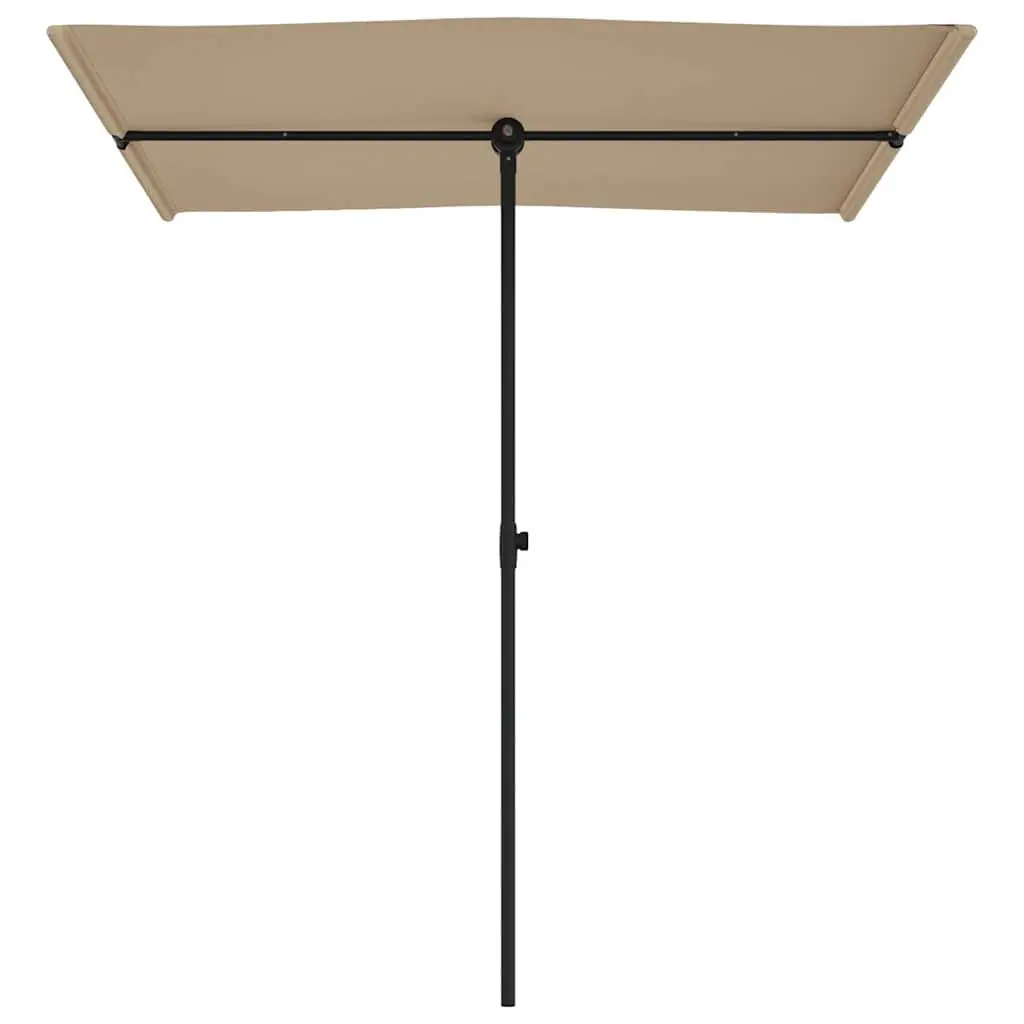 Garden Parasol Rotating Cantilever Umbrella Aluminium 180x110cm Taupe