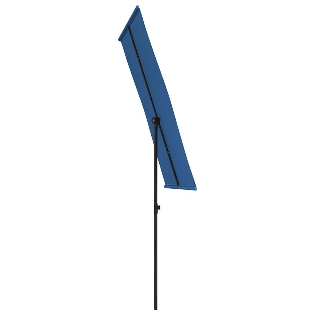 Garden Parasol Umbrella Polyester 180x110 cm Azure Blue