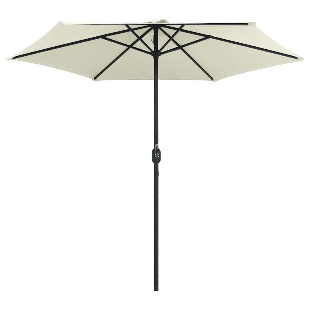 Garden Parasol UV Protective Polyester 270x246cm Aluminium White
