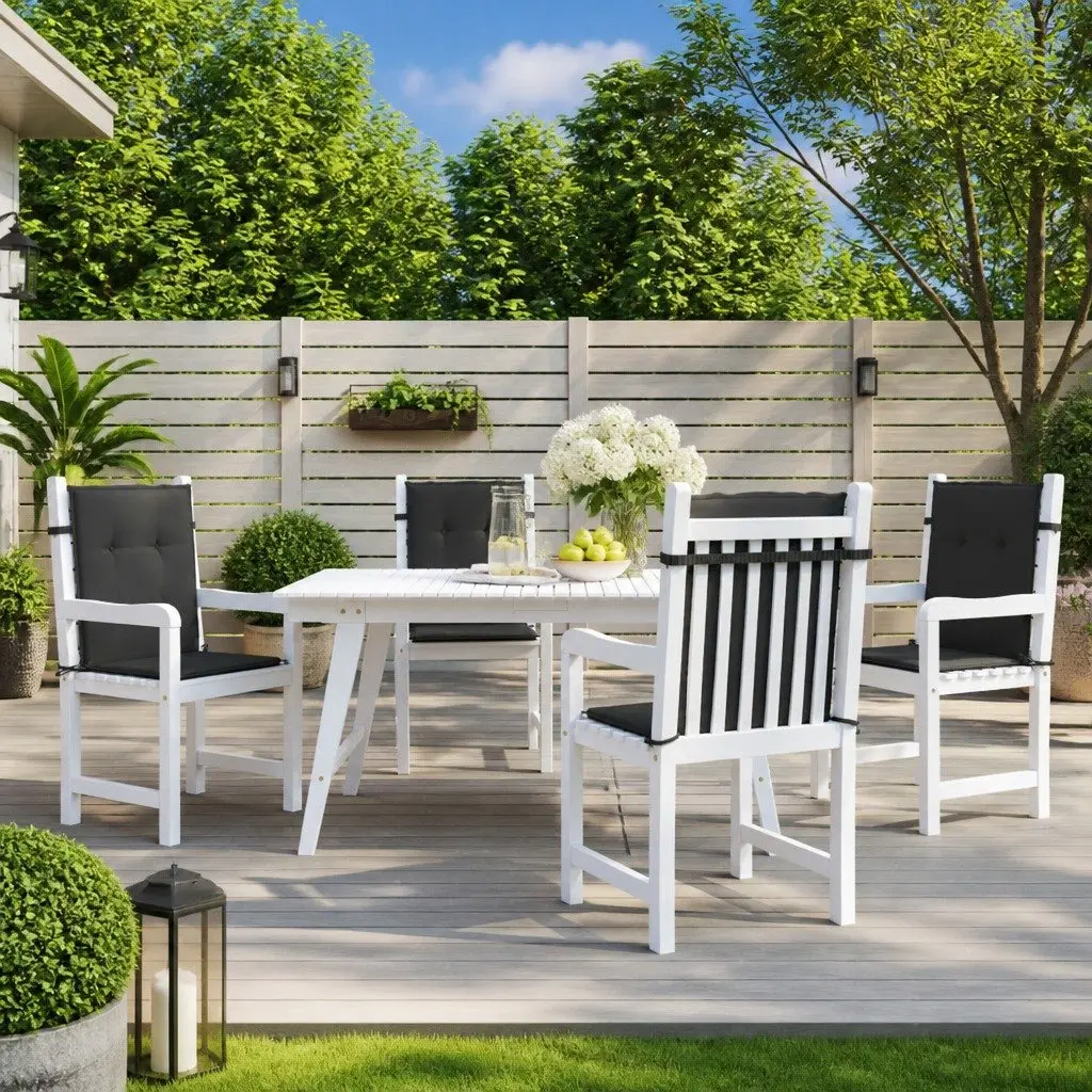 Lowback Chair Cushions for Indoor and Outdoor Use