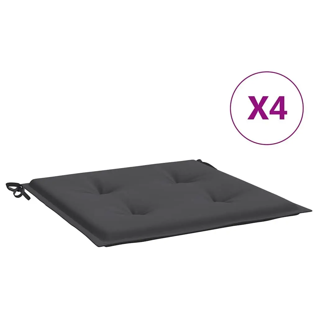 Outdoor Chair Cushions Oxford Fabric 40 x 40 cm Anthracite 4 Pack