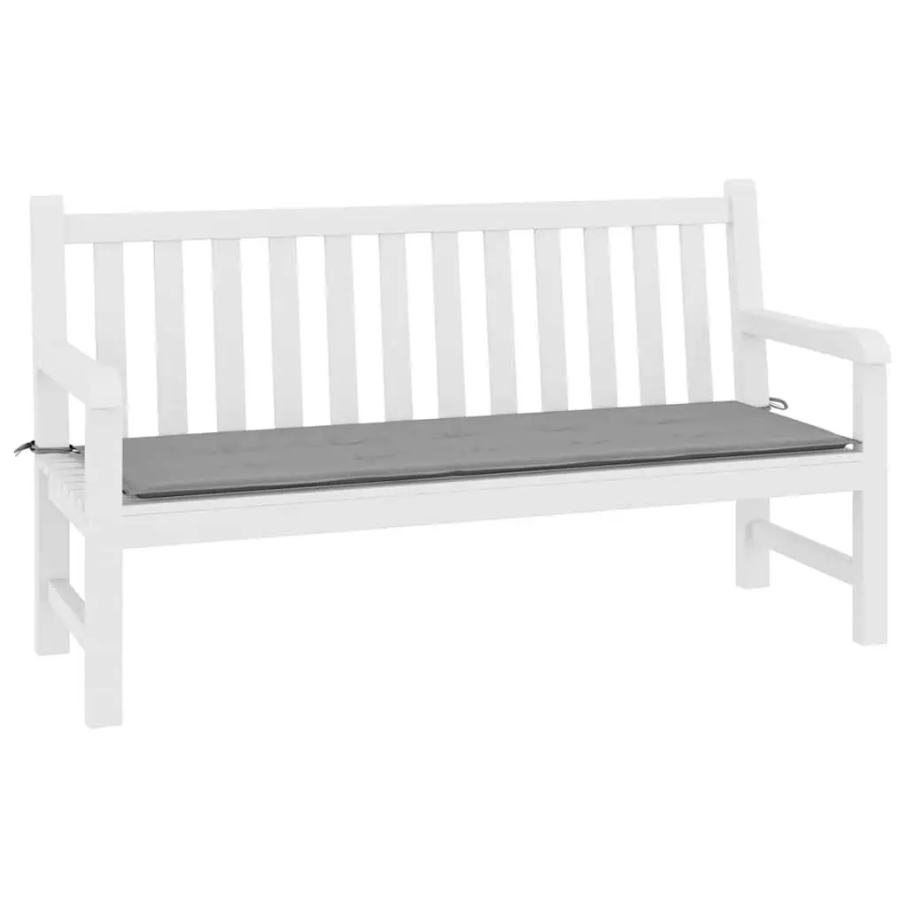 Garden Bench Cushion Oxford Fabric Grey 200x50x3cm Foam Filled Outdoor Patio Seating Pad