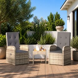 Practical Reclining Armchair Set for Your Outdoor Relaxation