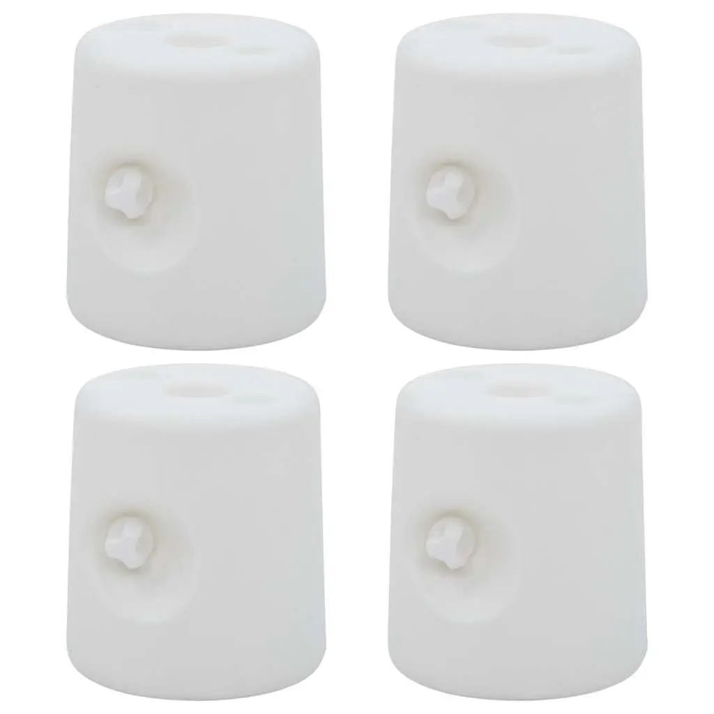 Gazebo Weights PE Plastic 4 Piece Set Fillable White