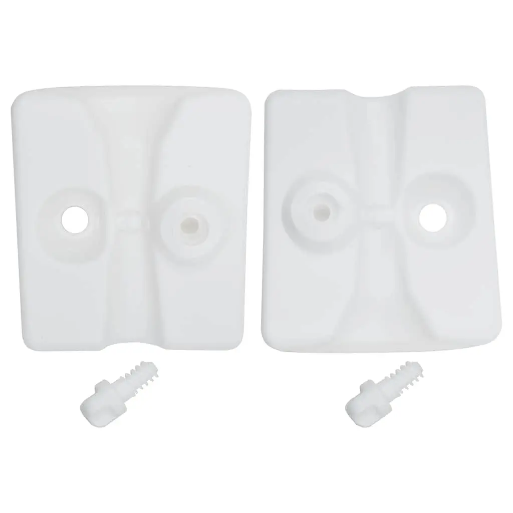 Gazebo Weights PE Plastic 4 Piece Set Fillable White