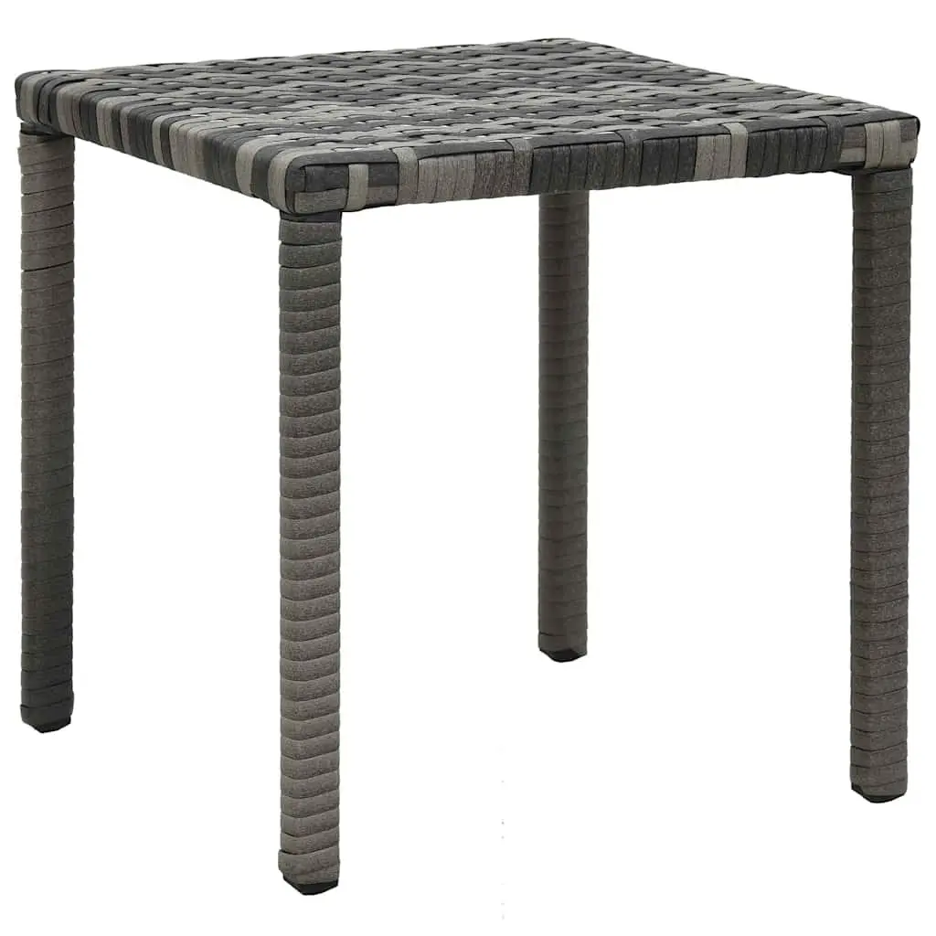 Sun Lounger Set Anthracite Weather Resistant PE Rattan with Adjustable Backrests and Table for Garden Patio Outdoor Use