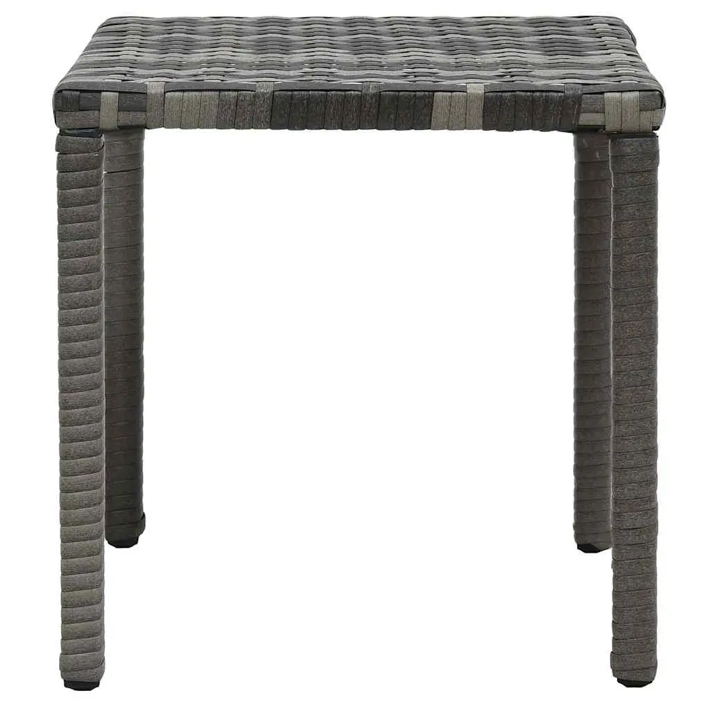 Sun Lounger Set Anthracite Weather Resistant PE Rattan with Adjustable Backrests and Table for Garden Patio Outdoor Use