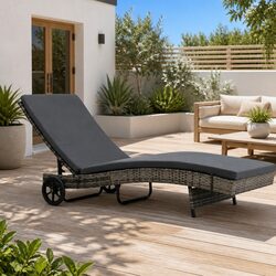 Practical Sun Lounger for Your Garden or Patio