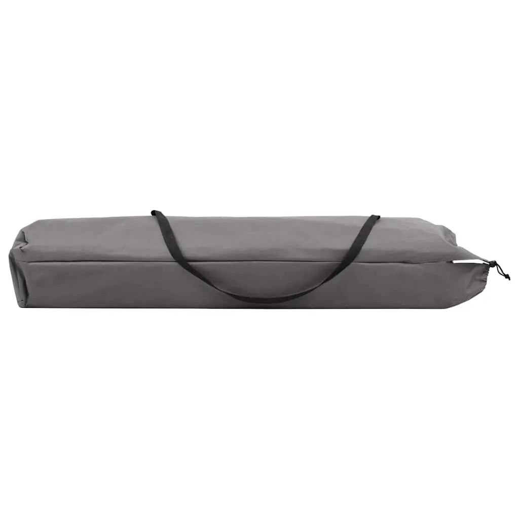 Folding Sun Lounger Steel Frame Elevated Grey