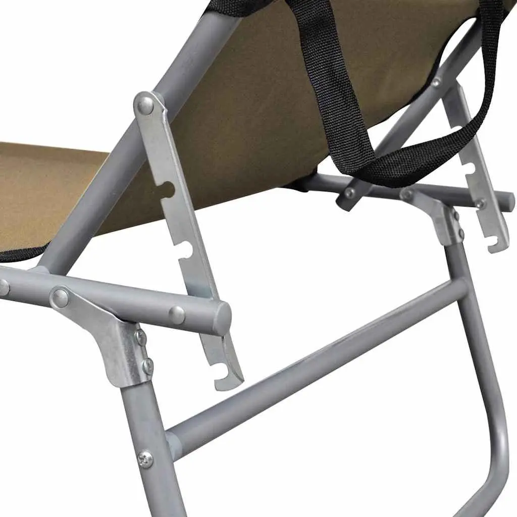 Sun Lounger with Canopy for Outdoor Use