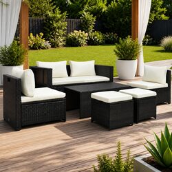 Practical 6 Piece Lounge Set for Your Outdoor Area