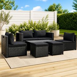 Practical 6-Piece Garden Lounge Set for Any Outdoor Space