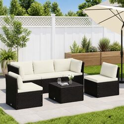Practical 4 Piece Lounge Set Perfect for Your Patio - Brown