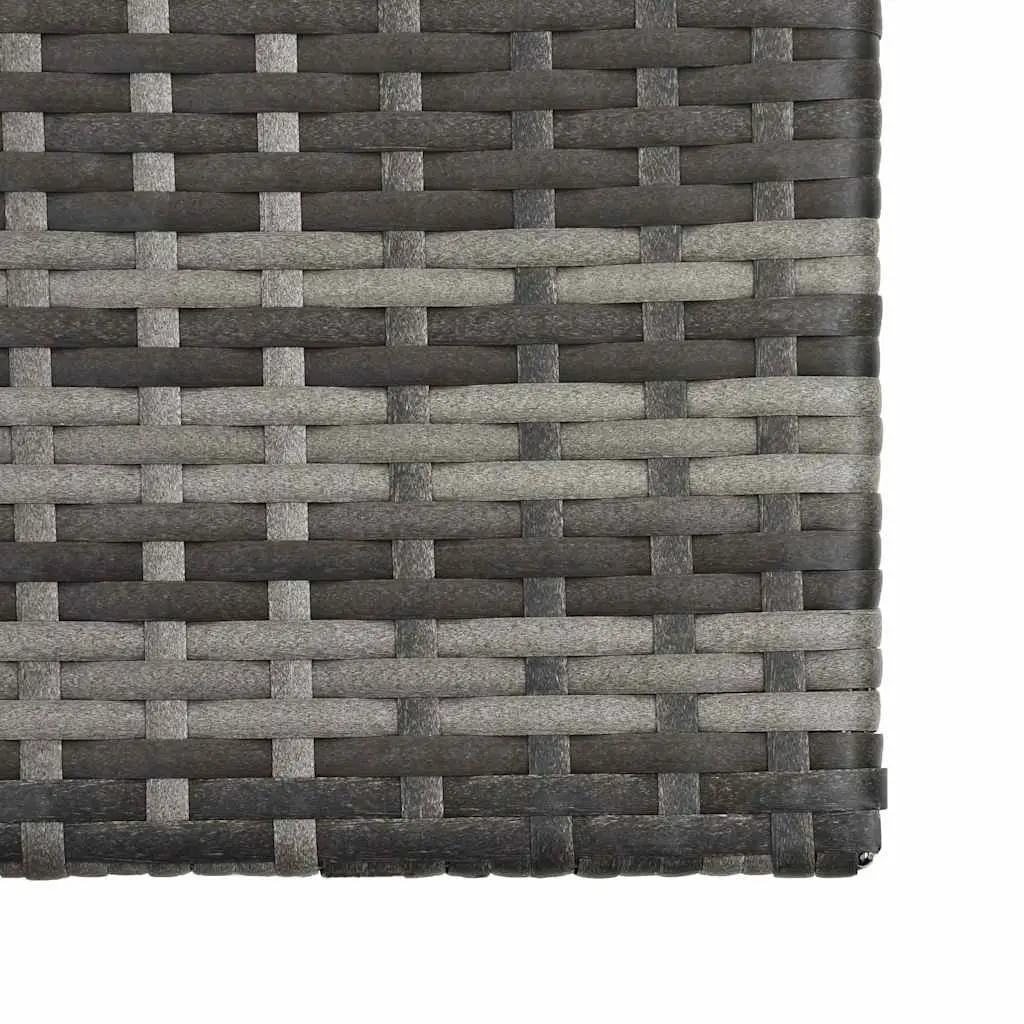 5 Piece Garden Lounge Set Outdoor Patio Furniture PE Rattan Grey Sofa