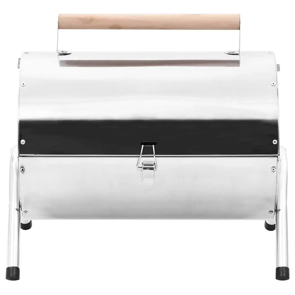 Portable Tabletop Charcoal BBQ Grill with Double Cooking Grids Camping Picnic