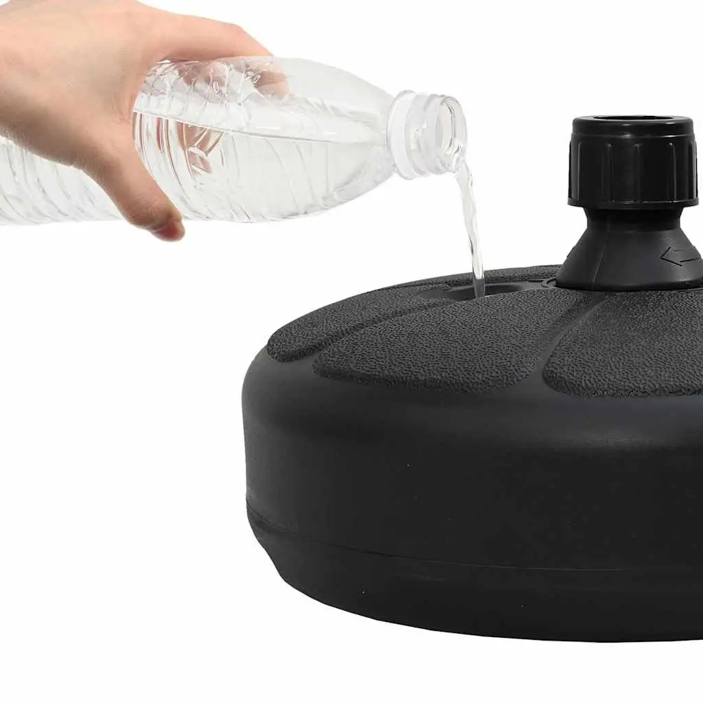 Umbrella Base Fillable Sand Water 15L Portable Black