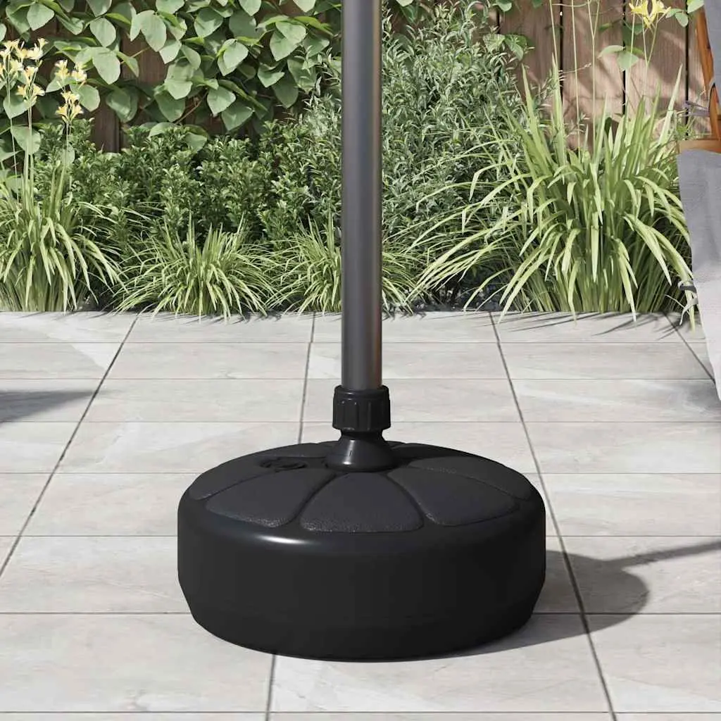 Umbrella Base Fillable Sand Water 15L Portable Black