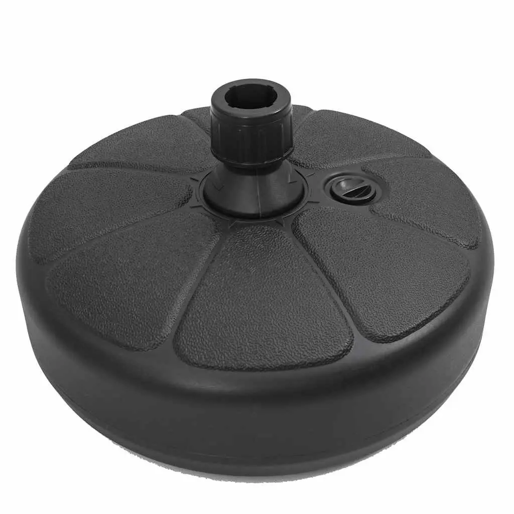 Umbrella Base Fillable Sand Water 15L Portable Black