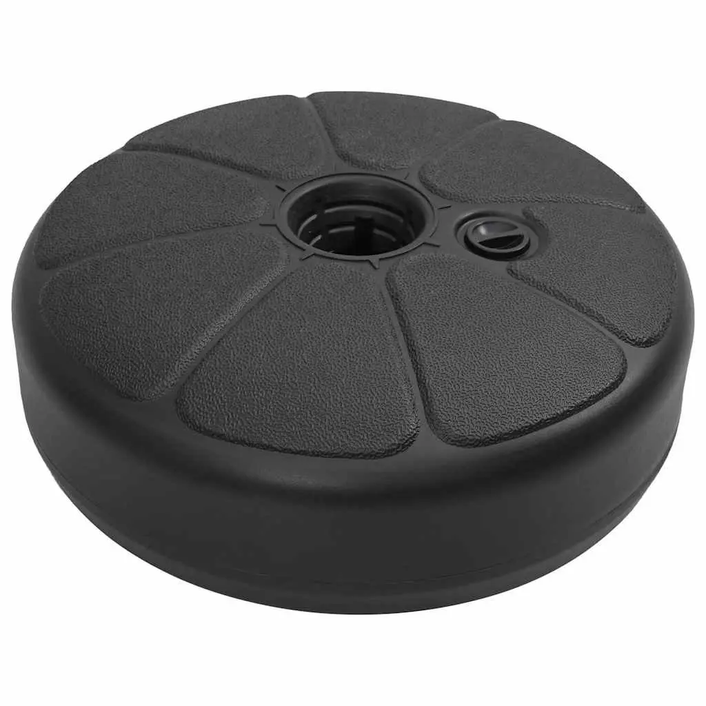 Umbrella Base Fillable Sand Water 15L Portable Black