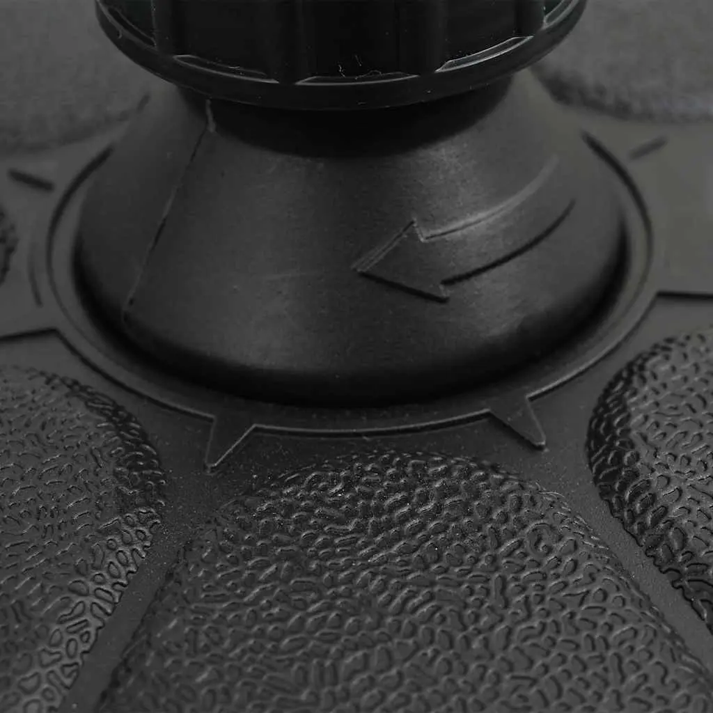Umbrella Base Fillable Sand Water 15L Portable Black