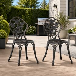 Practical Bistro Chairs Set for Patios and Gardens