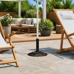 Practical Cast Iron Umbrella Base for Gardens and Patios 40cm