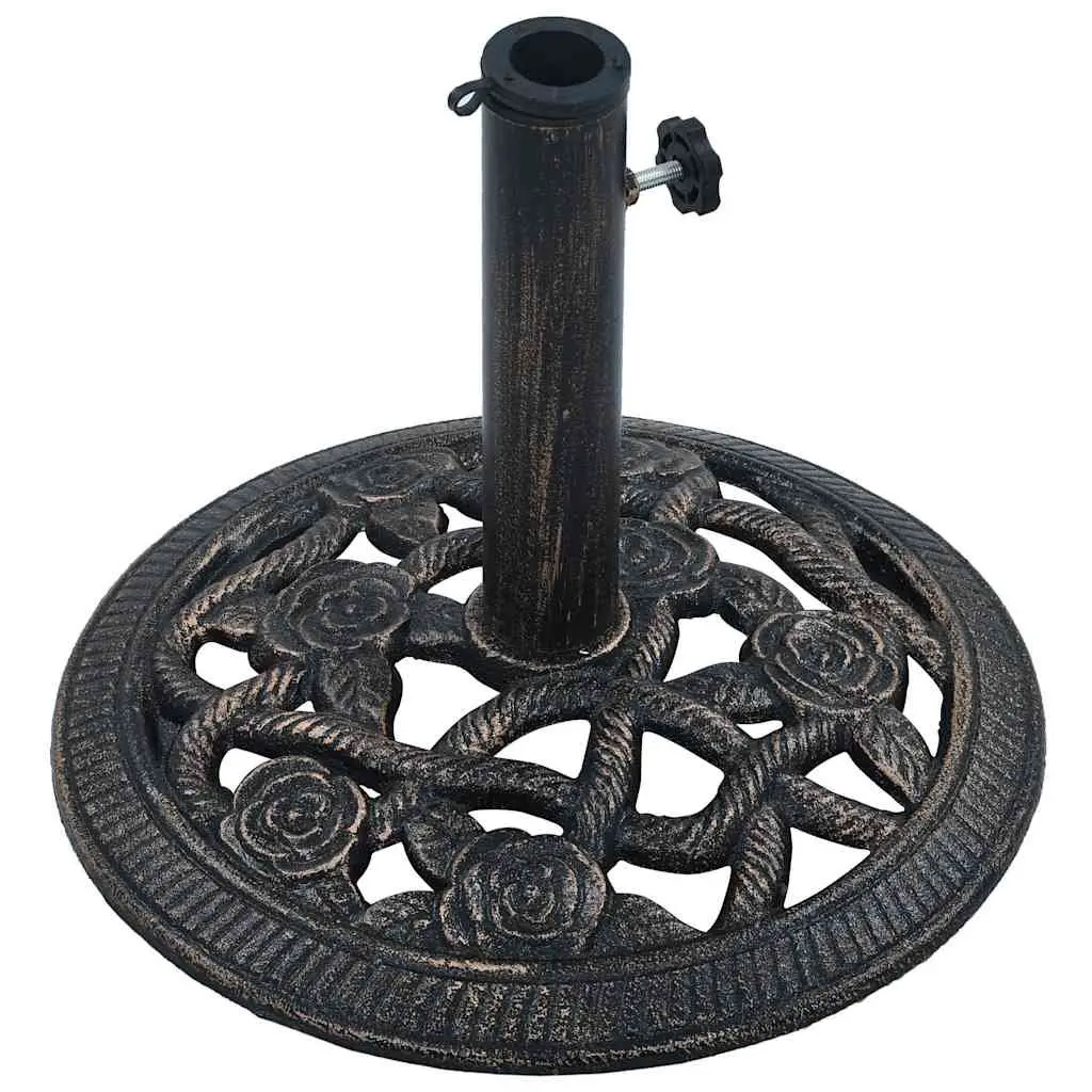 Umbrella Base Cast Iron Heavy Duty 40cm Black