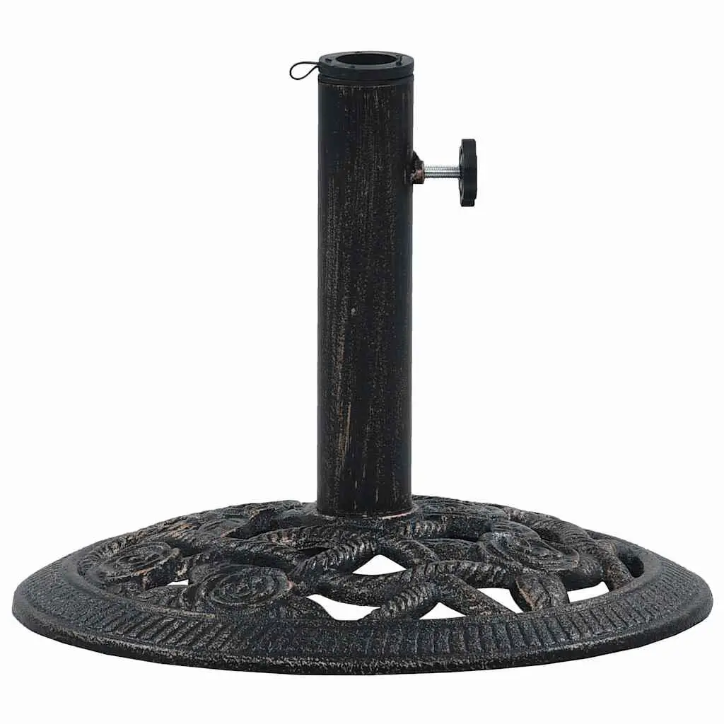 Umbrella Base Cast Iron Heavy Duty 40cm Black