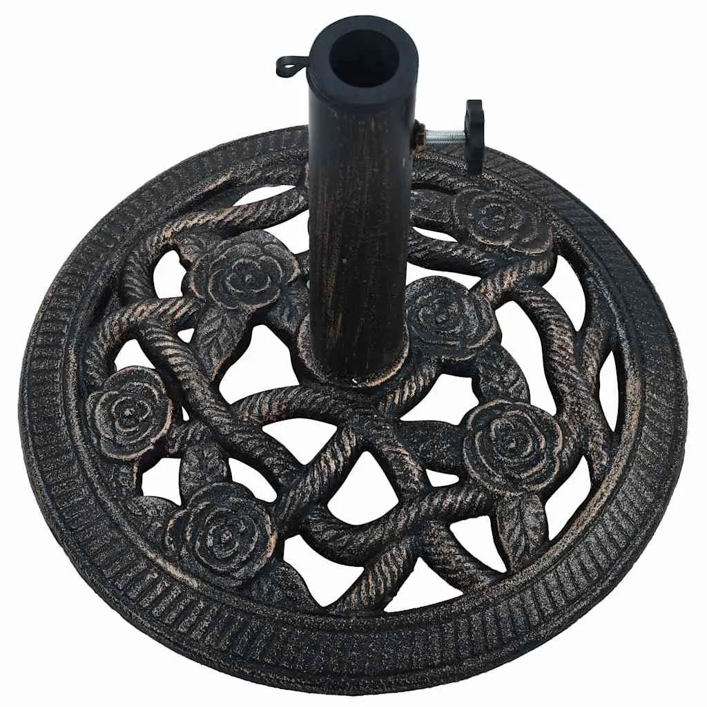 Umbrella Base Cast Iron Heavy Duty 40cm Black